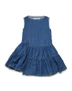 Джинсовое платье без рукавов, синий Mm6 maison margiela kids