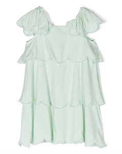 Расклешенное платье, зеленый Stella mccartney kids