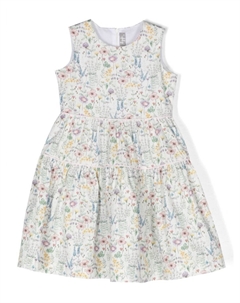 Платье без рукавов с цветочным узором, белый Il gufo