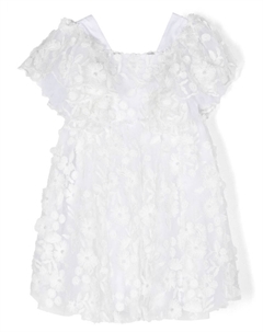 Платье из тюля с цветочной вышивкой, белый Tartine et chocolat