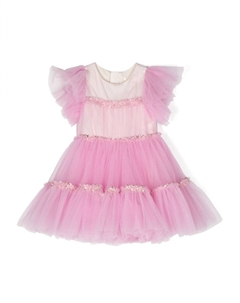 Ярусное платье с пайетками, фиолетовый Billieblush