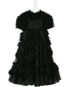 Платье с оборками, черный Dolce&gabbana