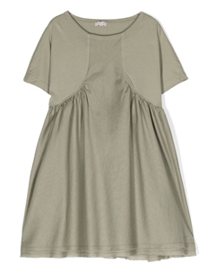 Платье с короткими рукавами и сборками, зеленый Il gufo