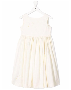 Платье без рукавов со складками, желтый Bonpoint