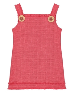 Твидовое платье A-силуэта, розовый Dolce&gabbana