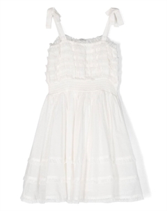 Платье мини с оборками, белый Philosophy di lorenzo serafini