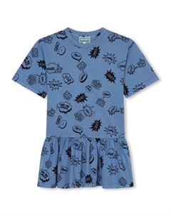 Платье с принтом, синий Kenzo kids