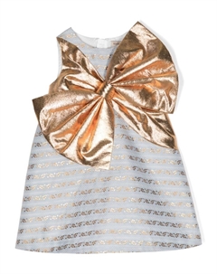 Платье миди с бантом, синий Hucklebones london