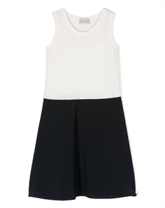 Платье с контрастной отделкой, синий Moncler enfant