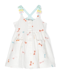 Платье с бантом, белый Stella mccartney kids