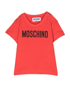 Футболка с логотипом, красный Moschino kids