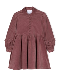 Платье с воротником-стойкой на пуговицах, фиолетовый Simonetta