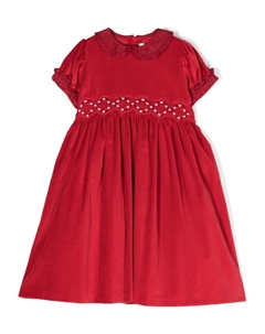 Бархатное платье с оборками, красный Mariella ferrari