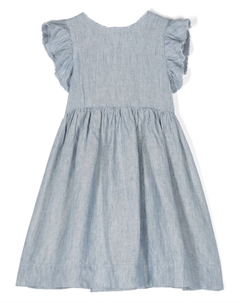 Льняное платье без рукавов, синий Il gufo