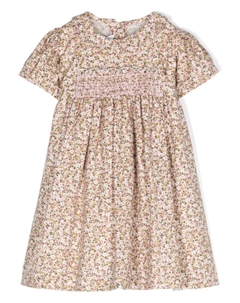 Жаккардовое платье с поясом, розовый Siola