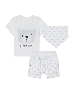 Kids комплект из трех предеметов с логотипом 4G, белый Givenchy