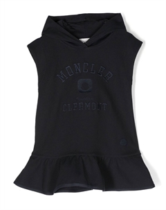 Платье-худи с оборками, синий Moncler enfant