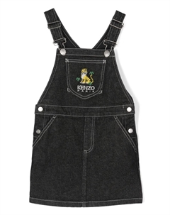 Комбинезон с вышитым логотипом, черный Kenzo kids