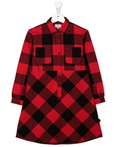 Платье из органического хлопка в клетку, красный Woolrich kids