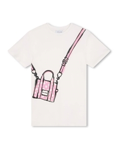 Платье с логотипом, нейтральный цвет Marc jacobs kids