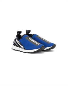 Кроссовки-носки с логотипом, синий Dolce&gabbana