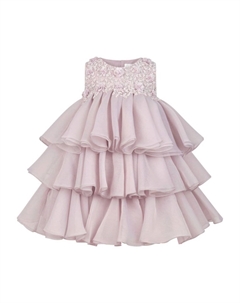 Ярусное платье макси, фиолетовый Maison ava