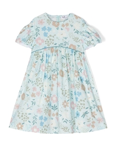 Платье с цветочным принтом, синий Il gufo
