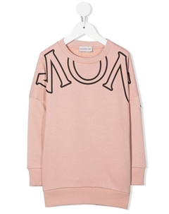 Платье-джемпер с логотипом, розовый Moncler enfant