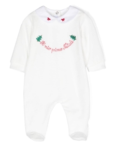Комбинезон Il Mio Primo Natale с длинными рукавами, белый Siola