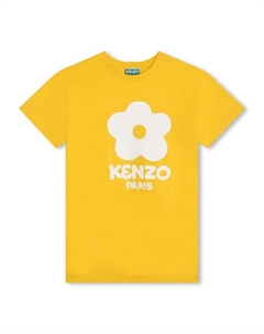 Платье Boke Flower из органического хлопка, желтый Kenzo kids
