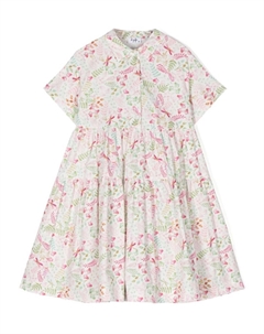 Платье с цветочным принтом, белый Il gufo