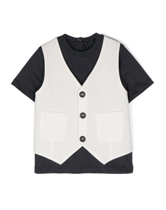 Многослойная футболка, синий Fay