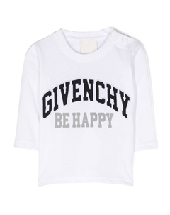 Kids футболка с вышитым логотипом, белый Givenchy