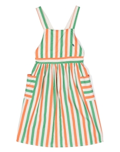 Платье в полоску, нейтральный цвет Bobo choses