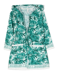 Платье с поясом и принтом, зеленый Zimmermann kids