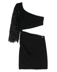 Платье с одним рукавом, черный Monnalisa