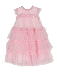 Платье с оборками, розовый Monnalisa