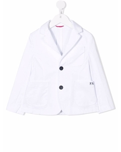 Пиджак с вышитым логотипом, белый Fay
