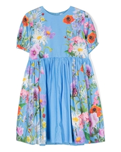 Платье Casey с цветочным принтом, синий Molo