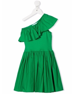 Платье из органического хлопка с оборками, зеленый Molo
