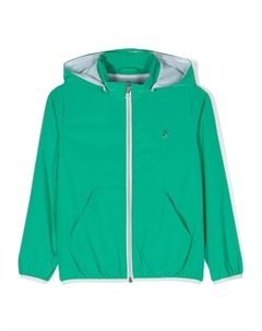 Куртка на молнии с капюшоном, зеленый Herno