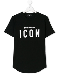 TEEN Icon print T-shirt, черный Dsquared2