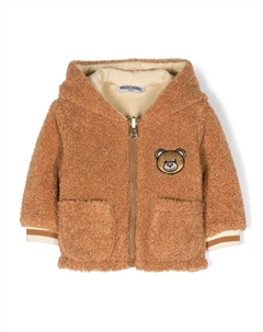 Флисовая куртка Teddy Bear, коричневый Moschino kids