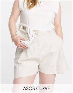 Светло-коричневые шорты чинос Curve Asos