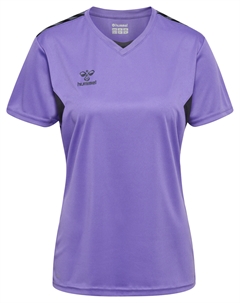 Футболка S/S Hmlauthentic Pl Jersey S/S Woman, цвет DAHLIA PURPLE/ASPHALT Hummel