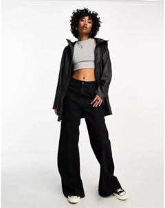 Только – дождевик антрацитового цвета с капюшоном Only