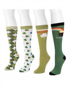 Женские носки до колена, 4 пары новых носков Muk luks