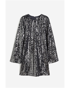 Платье Sequined, темно-серый H&m