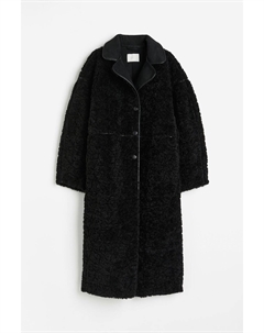 Пальто Teddy Fleece, черный H&m