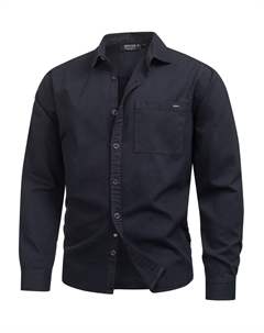 Рубашка на пуговицах стандартного кроя Broidy, морской синий Indicode jeans